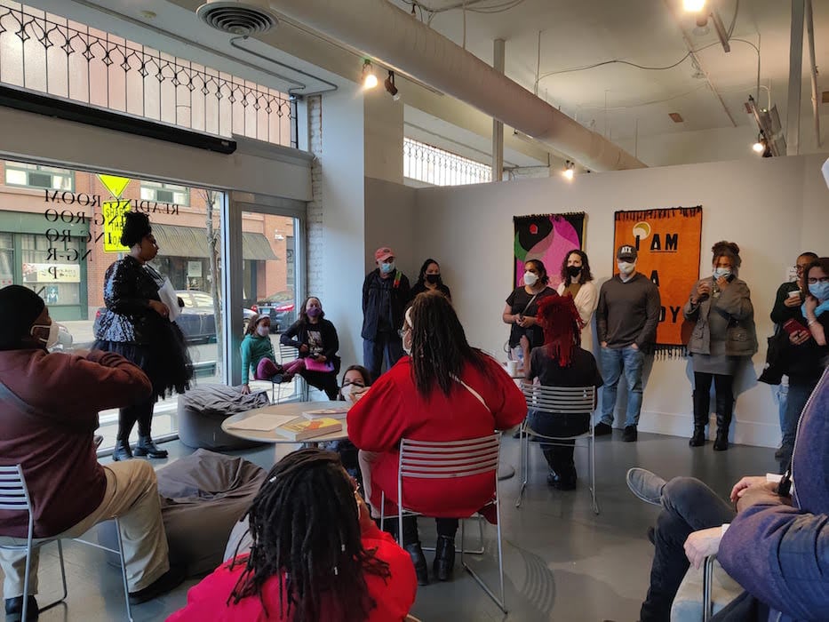 sun queen reads her poem called prayer for a black woman