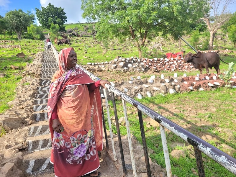 Azhars mom Husna in Nuba Mountains, Sudan, summer 2022