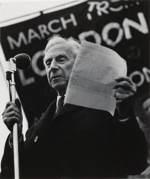 Lewis Morley, Bertrand Russell, Trafalgar Square, Aldermaston March, 1958