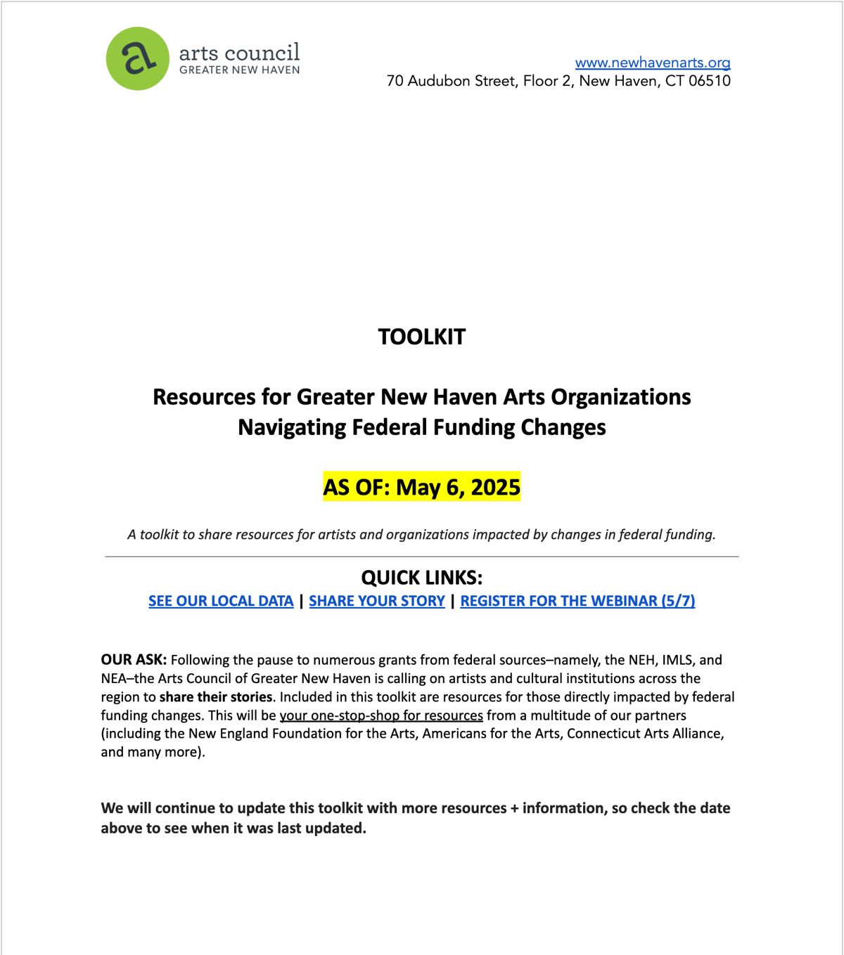 Funding Change Toolkit