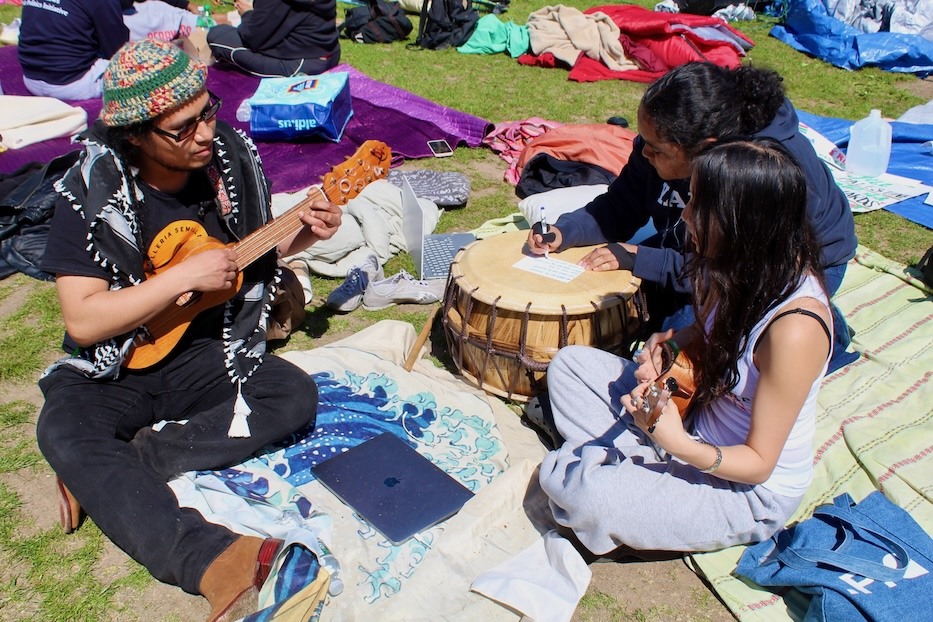 Students Mix Art With Protest On “Occupied” Cross Campus