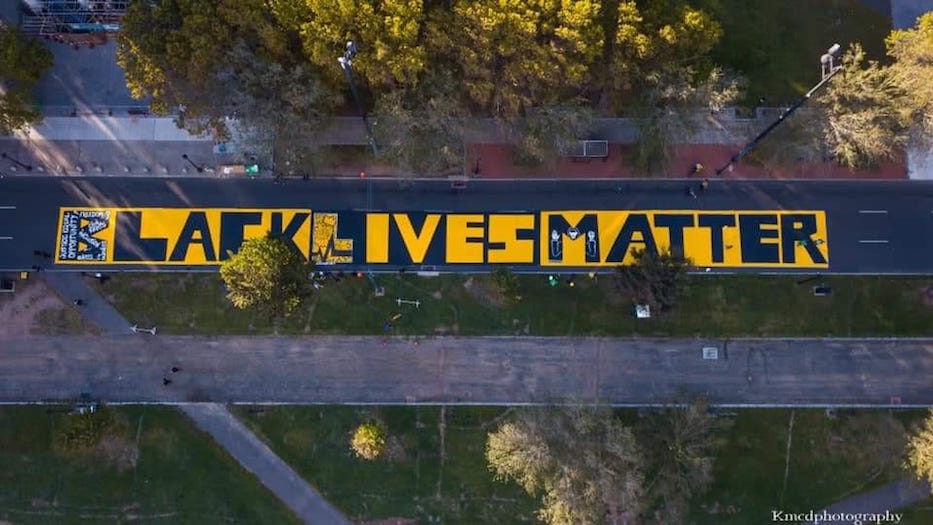 Black Lives Matter Mural Lands On Temple Street