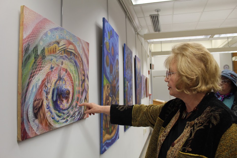 Two Artists Breathe Brightness Into Mitchell Library