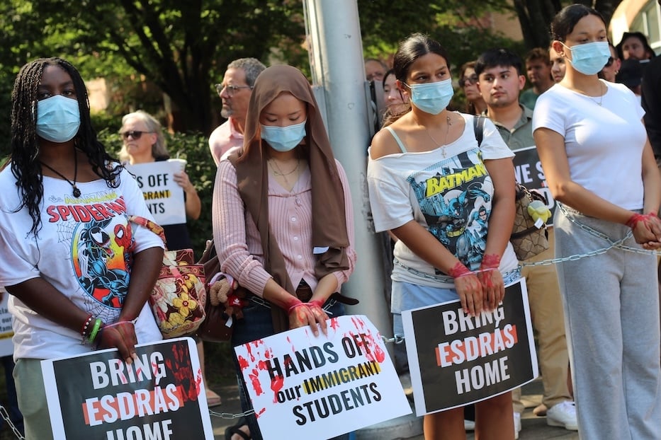 Hundreds Rally For Wilbur Cross Student Detained By ICE