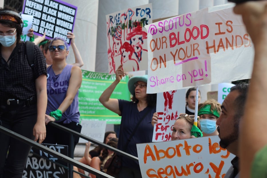 Hundreds Rally, Sing & March Against Roe Reversal