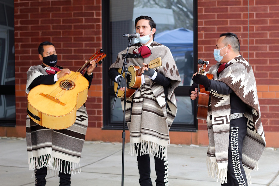 COVID-19 Testing Pop-Up Swoons, Swabs To Mariachi