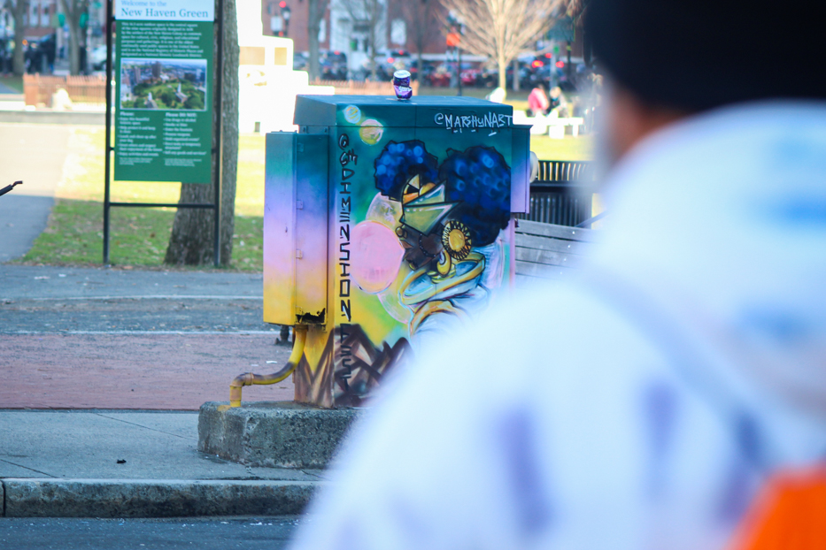 Downtown, Artists Paint Outside the Box