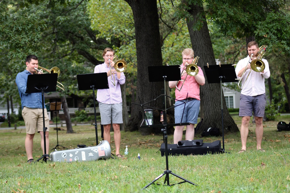 East Rock Park Gets A Trombone Serenade