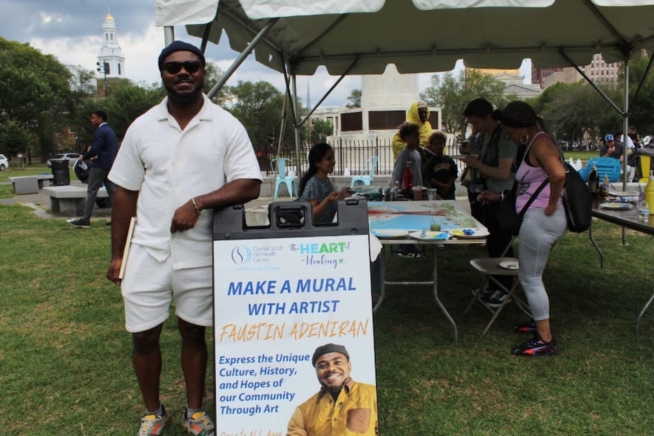 An Artist Helps Spark Overdose Awareness On The Green