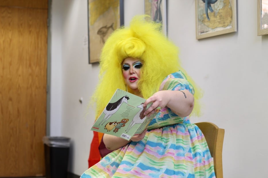 Drag Artist Story Hour Springs To Life At Mitchell Library