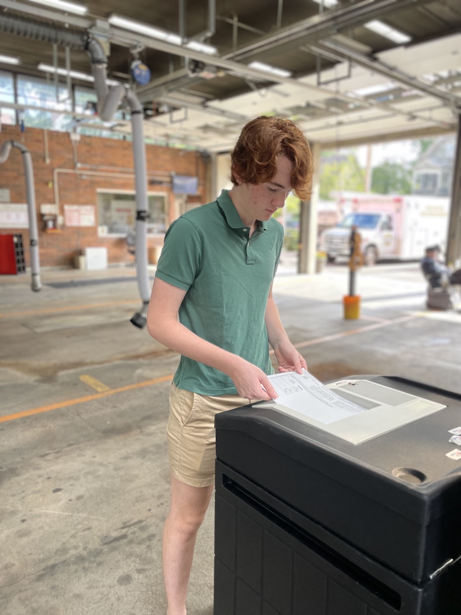 A First-Time Voter Marks His Birthday At The Polls