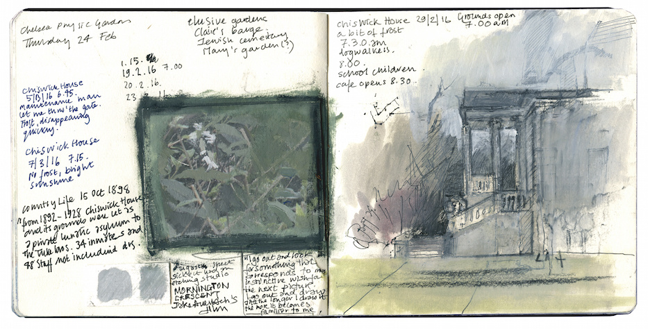 Eileen Hogan_Sketchbook, Chiswick House, 2016