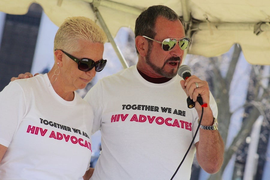  HIV Advocates Pattie Thomas McKnight and Gary Blick.  