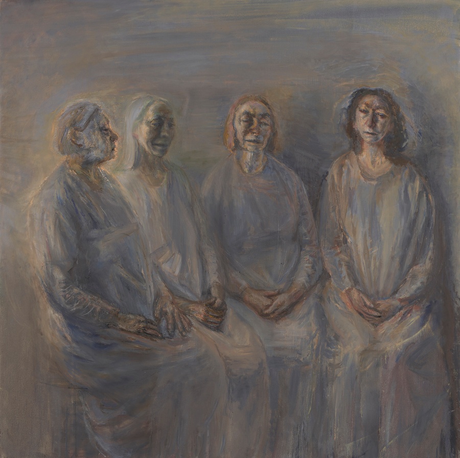  Celia Paul,  My Sisters in Mourning , 2015-16. Image courtesy Yale Center for British Art.  