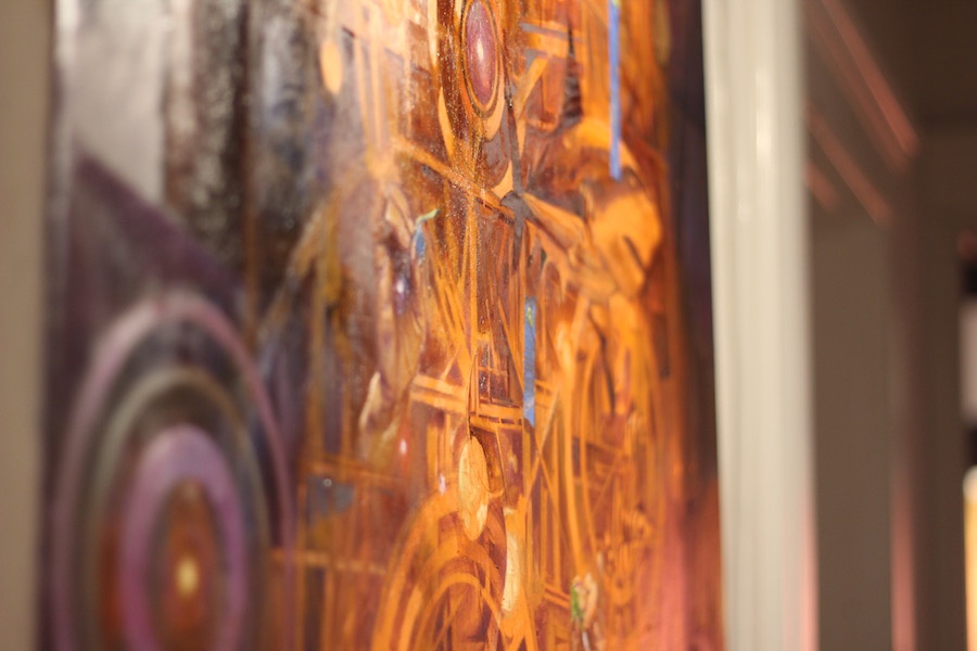 A work that DiGiovanni submitted to the exhibition on the day that it went up. Curator Debbie Hesse said she was