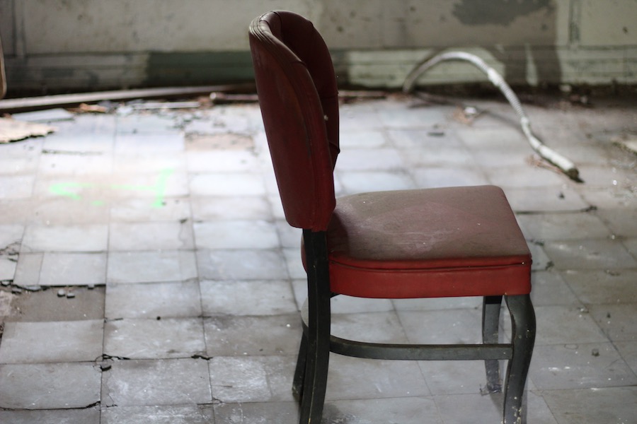 What remains of Hiram Camp's executive office.