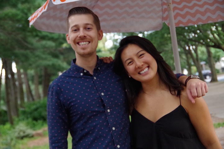 McComic and Taylor at a Downtown Table event earlier this summer. Lucy Gellman Photo.