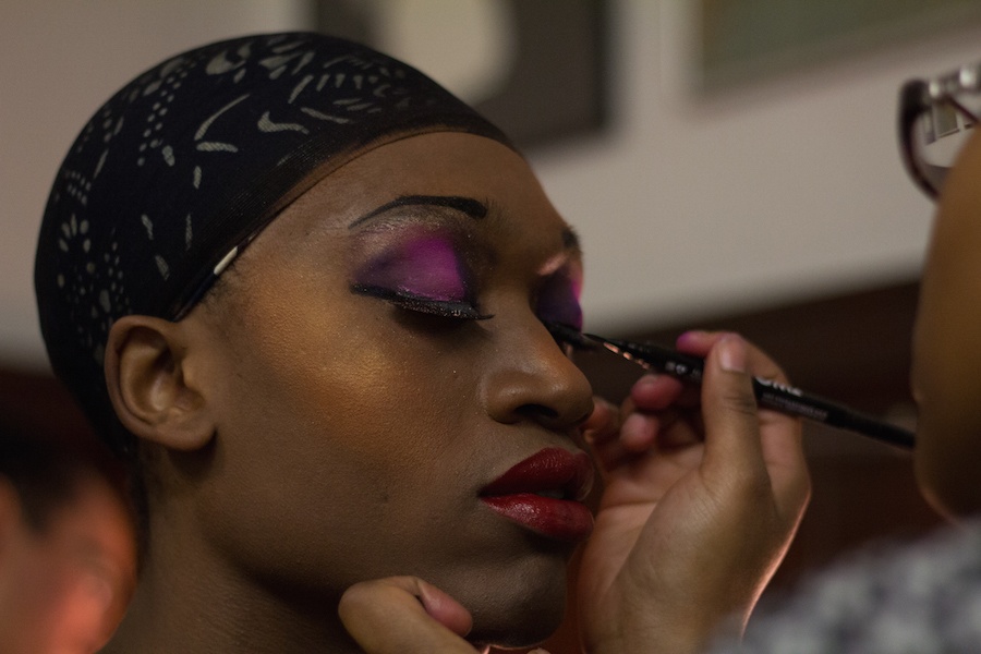  Ato Blankson-Wood prepares for one-night School of Drag show in Feb. 2015. Christopher Thompson Photo, Courtesy Yale Cabaret.  