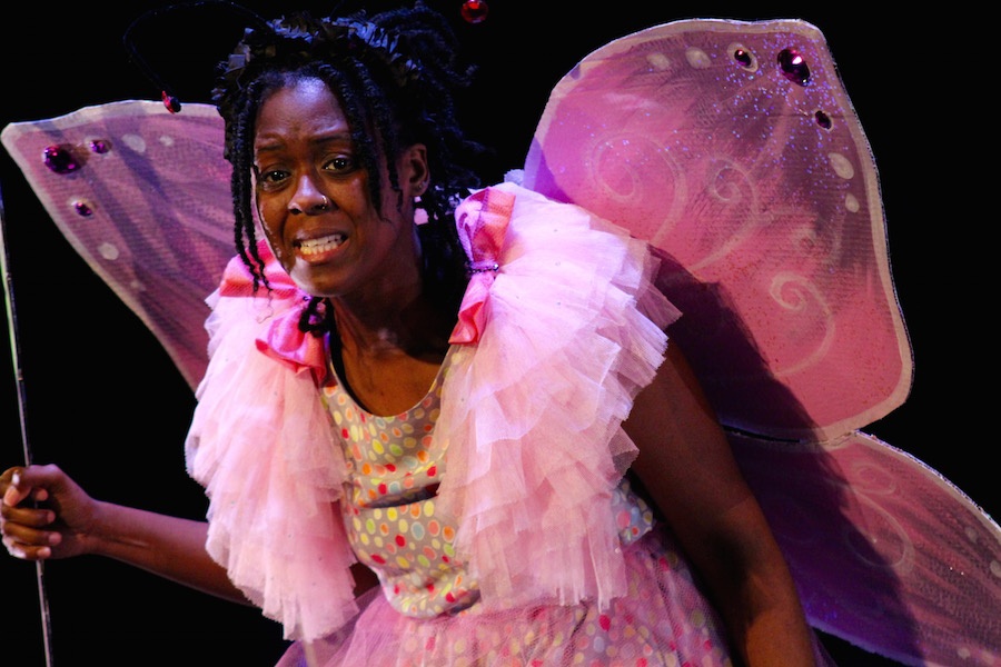 Moses Ingram as Ellei the Butterfly, a character in Allison Miranda's Lost Siblings . Lucy Gellman Photo.