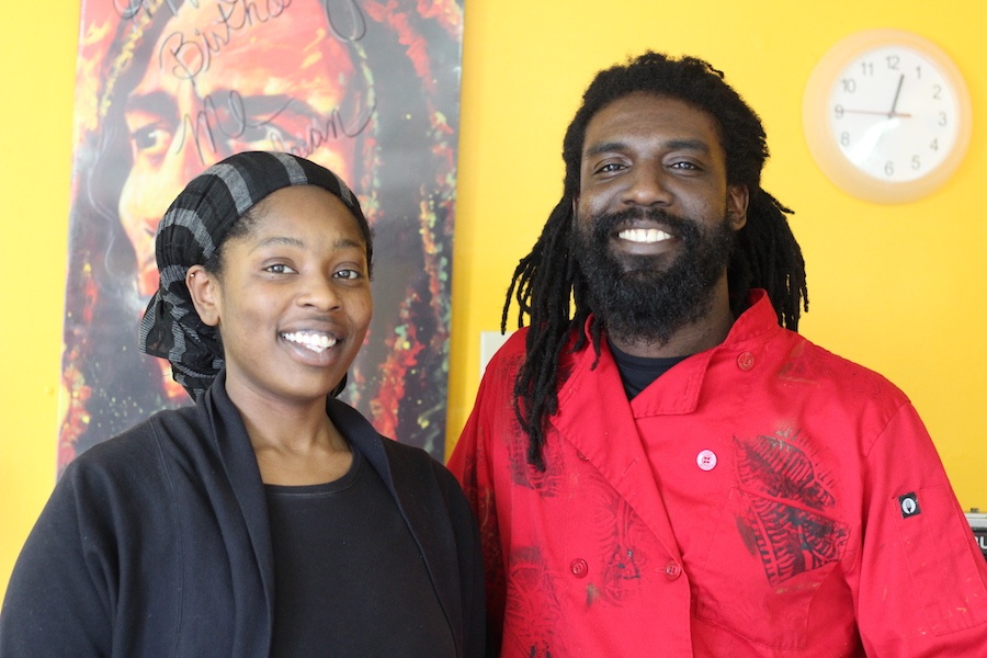  Qulen Wright and Elisha Hazel at their restaurant, which will celebrate its second birthday later this year.  