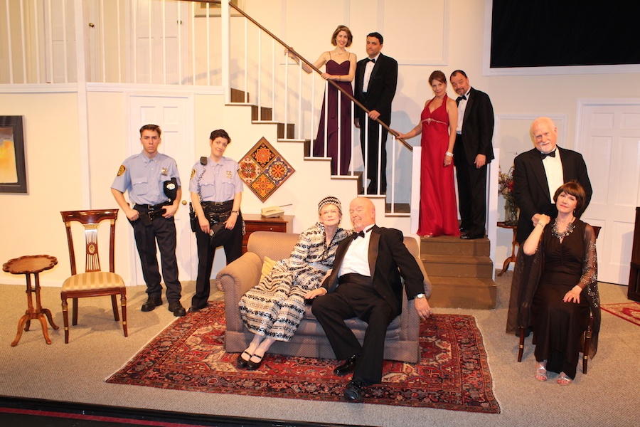 After opening last weekend, Neil Simon's Rumors runs this Thursday through Saturday at EBM Vintage downtown. More information on the New Haven Theater Company's website . Photo Courtesy New Haven Theater Company (NHTC).