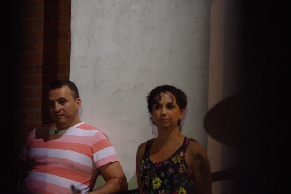 Organizer Bunton, with Reyes.