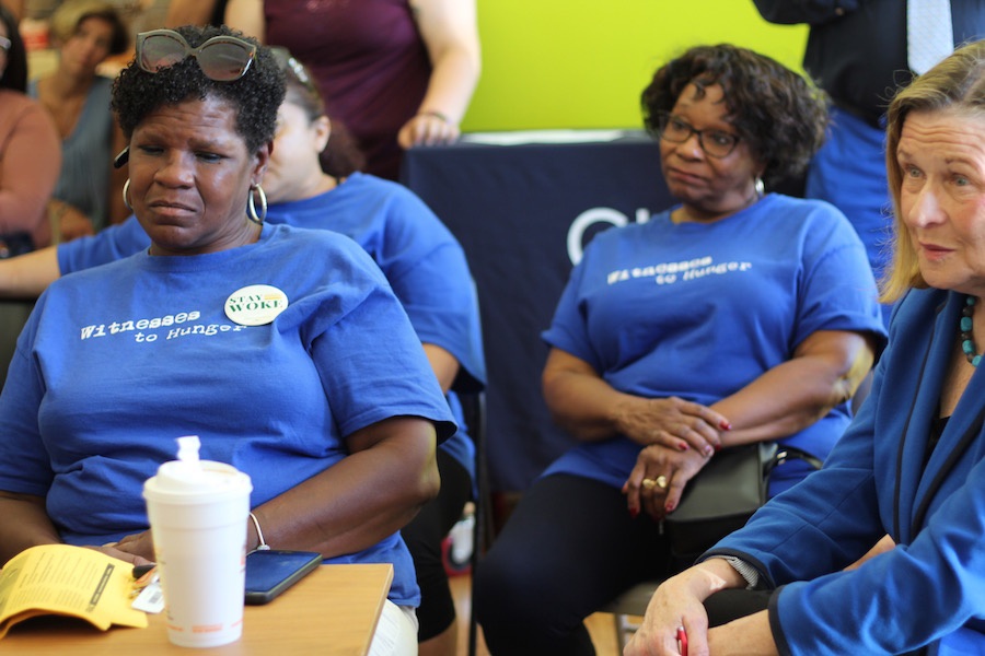 Hart, with other members of Witnesses to Hunger.