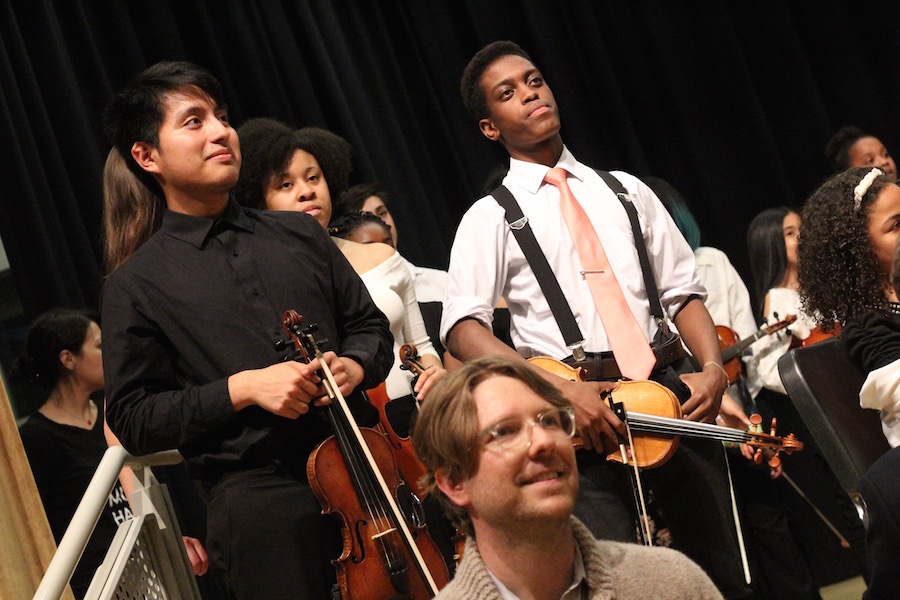 Damani Salahuddin (pictured second in to the right, with Cris Zunun): “There are times that I’ve wanted to quit. But I kind of stuck to my guns and stuck with this over the time. It’s made my skills more broad.