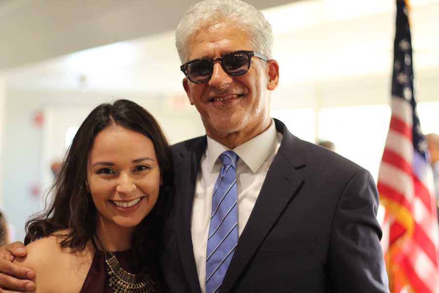  Sepulveda with his daughter, Kara. When asked if she too caught the art bug, she gave an enthusiastic 