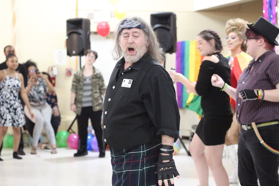  ISC Member Dale McKinzie brings attendees onto the dance floor as he performs Tina Turner's 