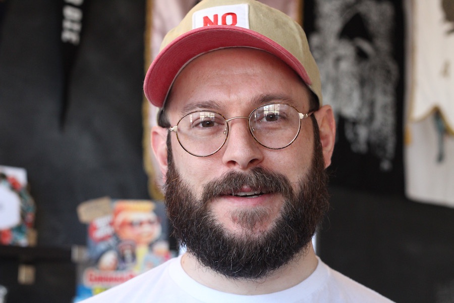  Alex Dakoulas in the shop Tuesday afternoon. 