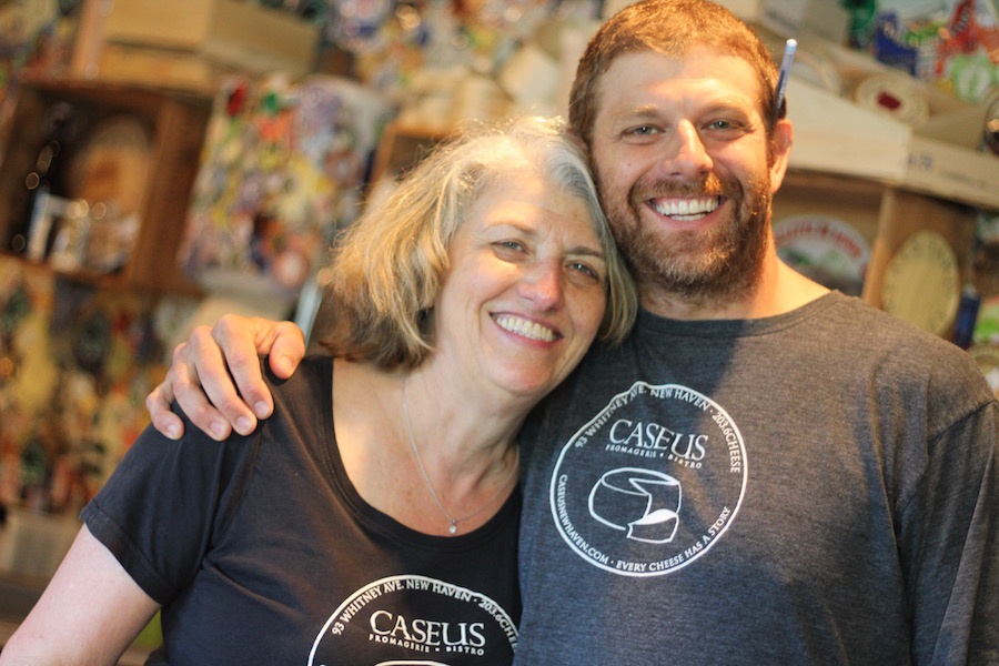  Sylvia and Jason Sobocinski in the cheese shop. “Lots of people loved what was going on here, but I’m, like, so excited that we’re going to do something new and that I get to bring on partners and still keep the same staff,” Sobocinski said earlier this week. Lucy Gellman Photo. 