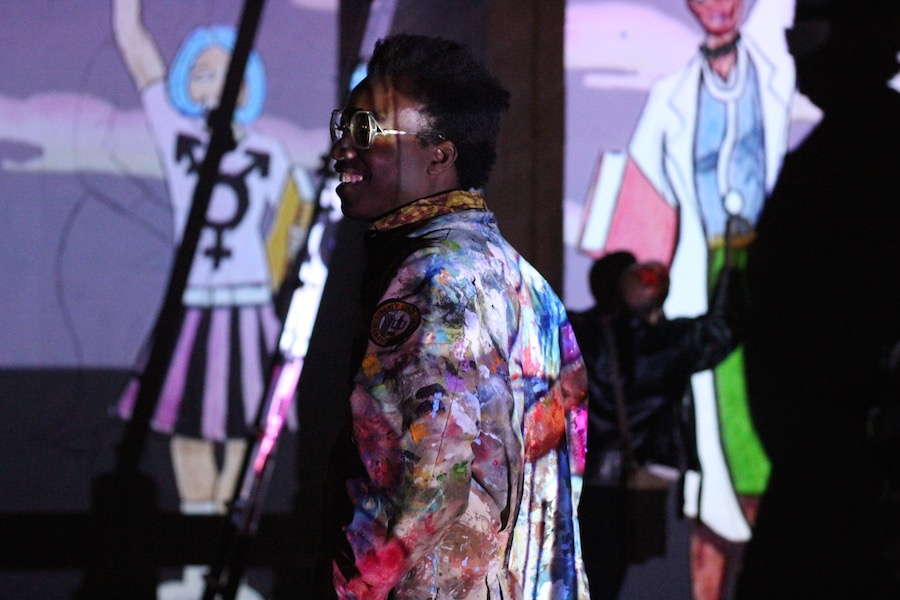 Artist Kwadwo Adae: “If our mothers, sisters, daughters are oppressed, how are any of us free?” Lucy Gellman Photos.
