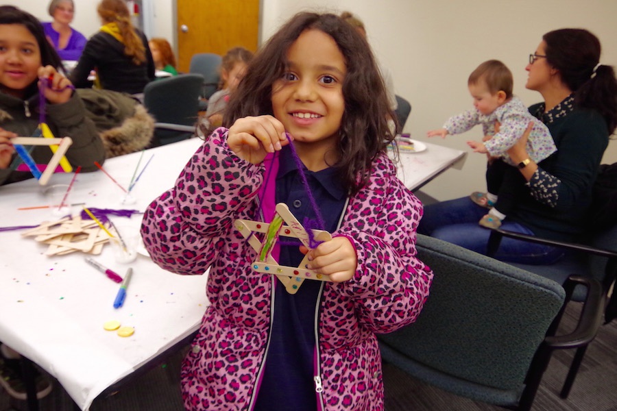 Arilei Rivera: Dreidel for the win. Lucy Gellman Photo.