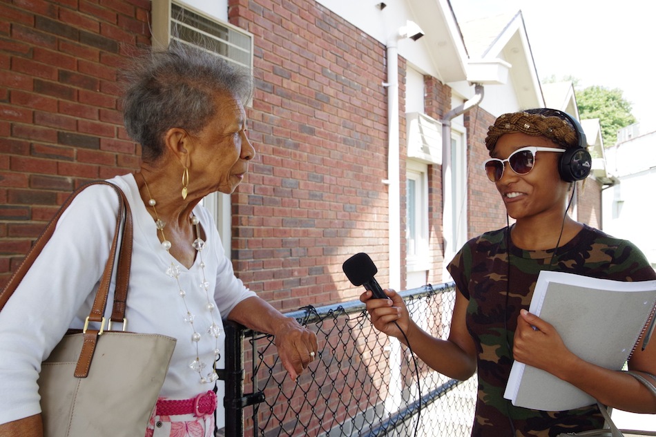  Unique Jones interviews Catherine Moore, whose senior group is held each week at Bethel AME.  