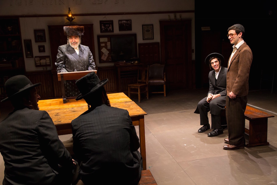 George Guidall, Ben Edelman, and Max Wolkowitz. T. Charles Erickson Photo.