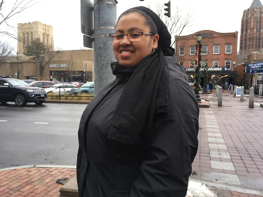 Student Isis James. Lucy Gellman Photo.
