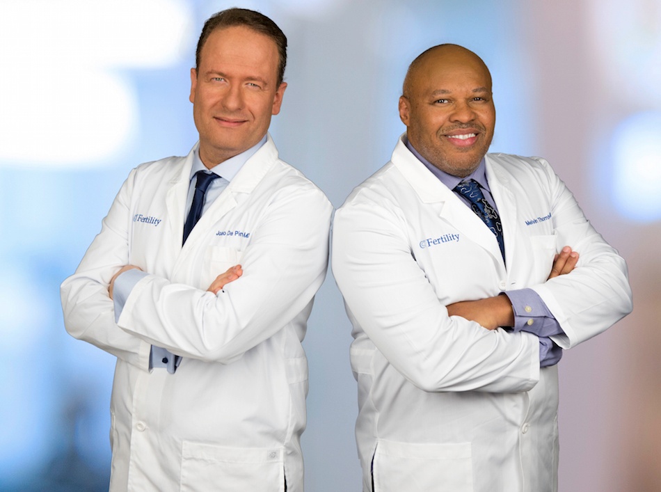  Drs. Joao De Pinho (left) and Melvin Thornton II (right). Courtesy CT Fertility.   