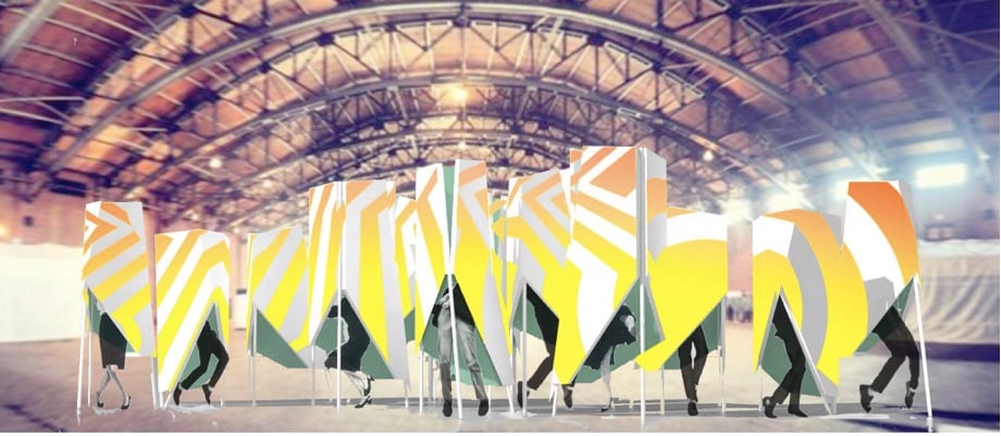 A digital rendering of what garden-pleasure will look life. Courtesy Artspace.