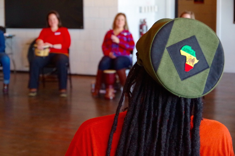 Moses ministers to the circle. “The goal of nonviolence is about building the Beloved Community. This is about leading. Sometimes, we need to try new things. To do new things. To step up,