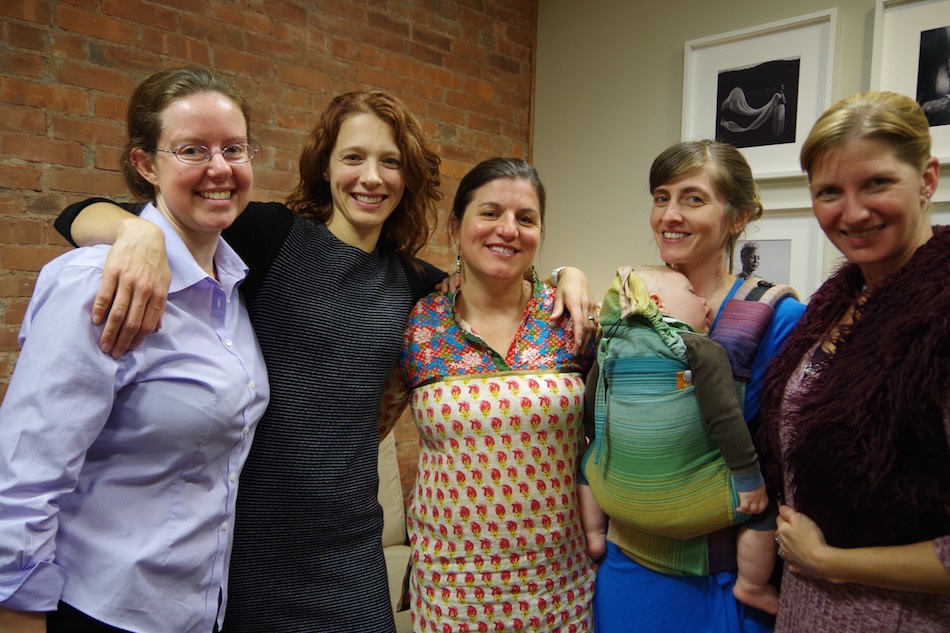 Kristen Becker, Laura Sundstrom, Kristen Wiley, Kristen Nowak, and Eliza Holland of WHA. Lucy Gellman Photo.