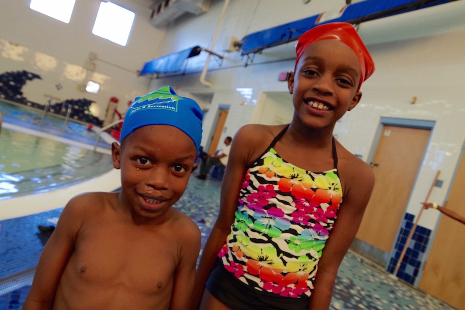 Joseph and Asia Murphy. While this is Joseph's first season swimming, his sister has been in the program for three seasons.