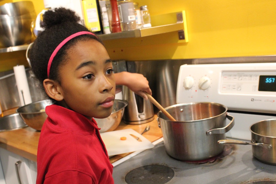  Nelson's daughter Soleil ensures the next generation of master chefs. Lucy Gellman Photo.  