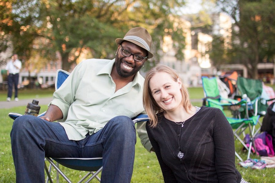 Singleton and his wife, Erin. Chris Randall Photo.