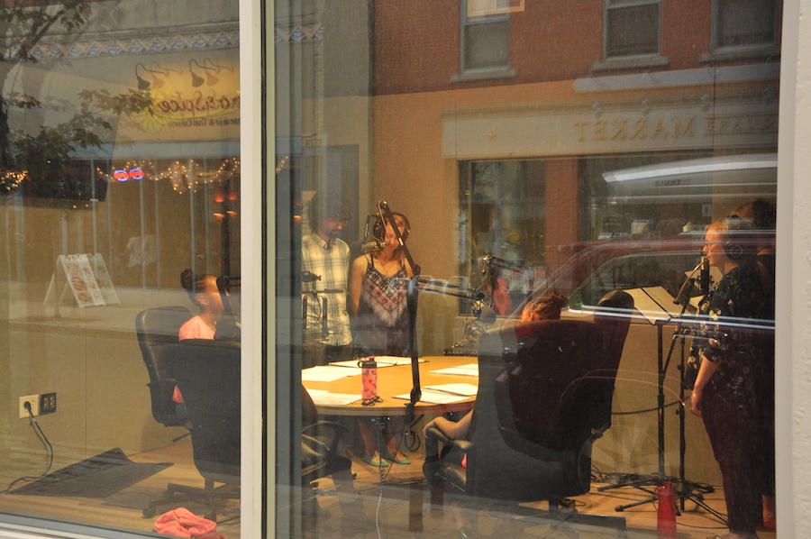  The cast and crew jump into their session at Baobab Tree Studios.&nbsp;&nbsp;ITC Photo. 