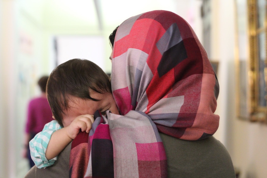 Zarghona Sadat: “We see a lot of violence against women in our country,” She asked that her face not be photographed.