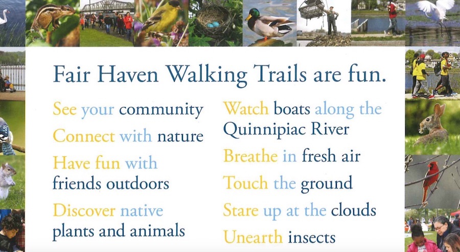 One of the postcards designed specifically for students, giving them suggestions for the trail. Courtesy CSNA.