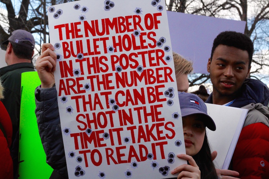  Students came out from all corners of the state for the march. Lucy Gellman Photos.  