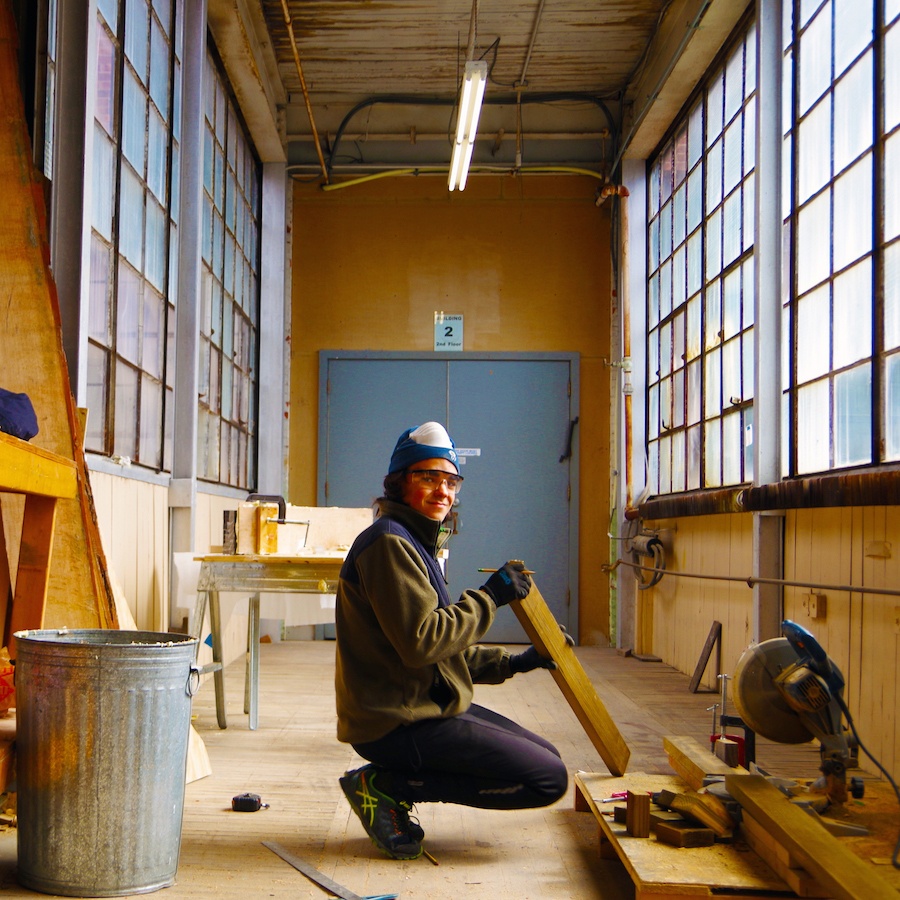 Misha Semenov on one of his parklet
