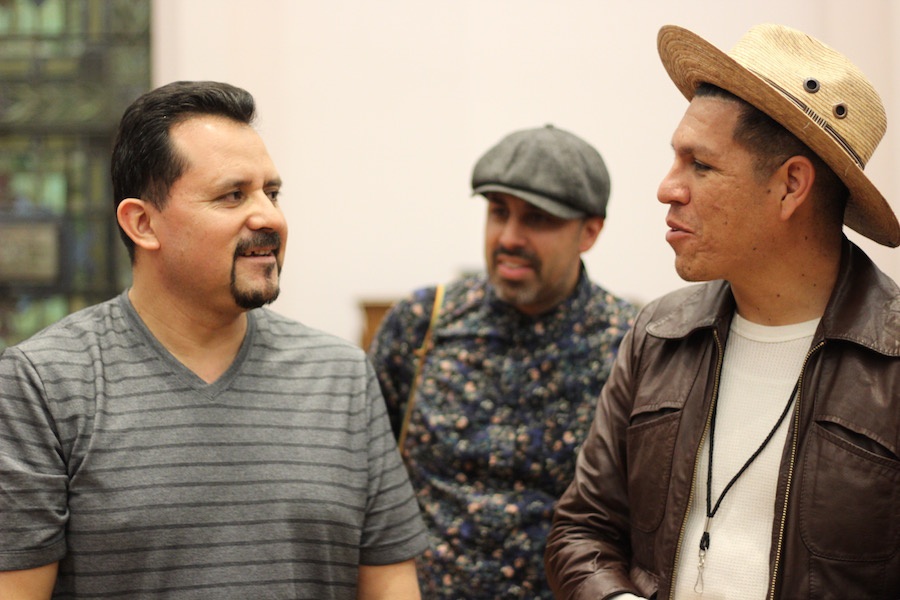 Nelson Pinos and Hector Paul Flores Sunday night. “It’s part of who we are, and part of our ethos,